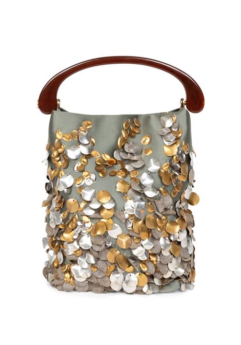 Light green sequin-embellished bag Dries van noten - women DRIES VAN NOTEN | 251011522696601